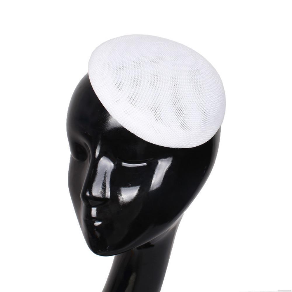 Headpiece Fascinator Base Solid Color Mesh Hat Exquisite Vintage Fascinator Hat Stage Performance