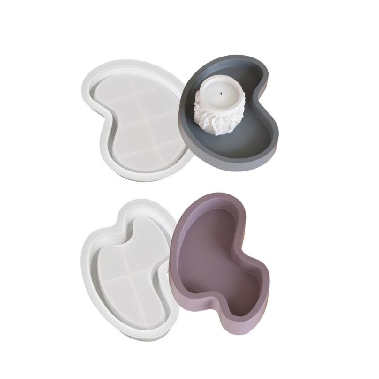 Silicone Tray Molds Irregular Epoxy Resin Moulds Crafting Moulds Silicone Texture Plate Moulds for Handmade Tray Plate