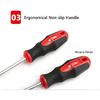 Extra Long Torx Screwdriver Set, 5 pcs T15-T30 Magnetic Screwdrivers Shank Length 12"/300mm Total Length 16"/400mm Security Tamper Proof S2 Steel