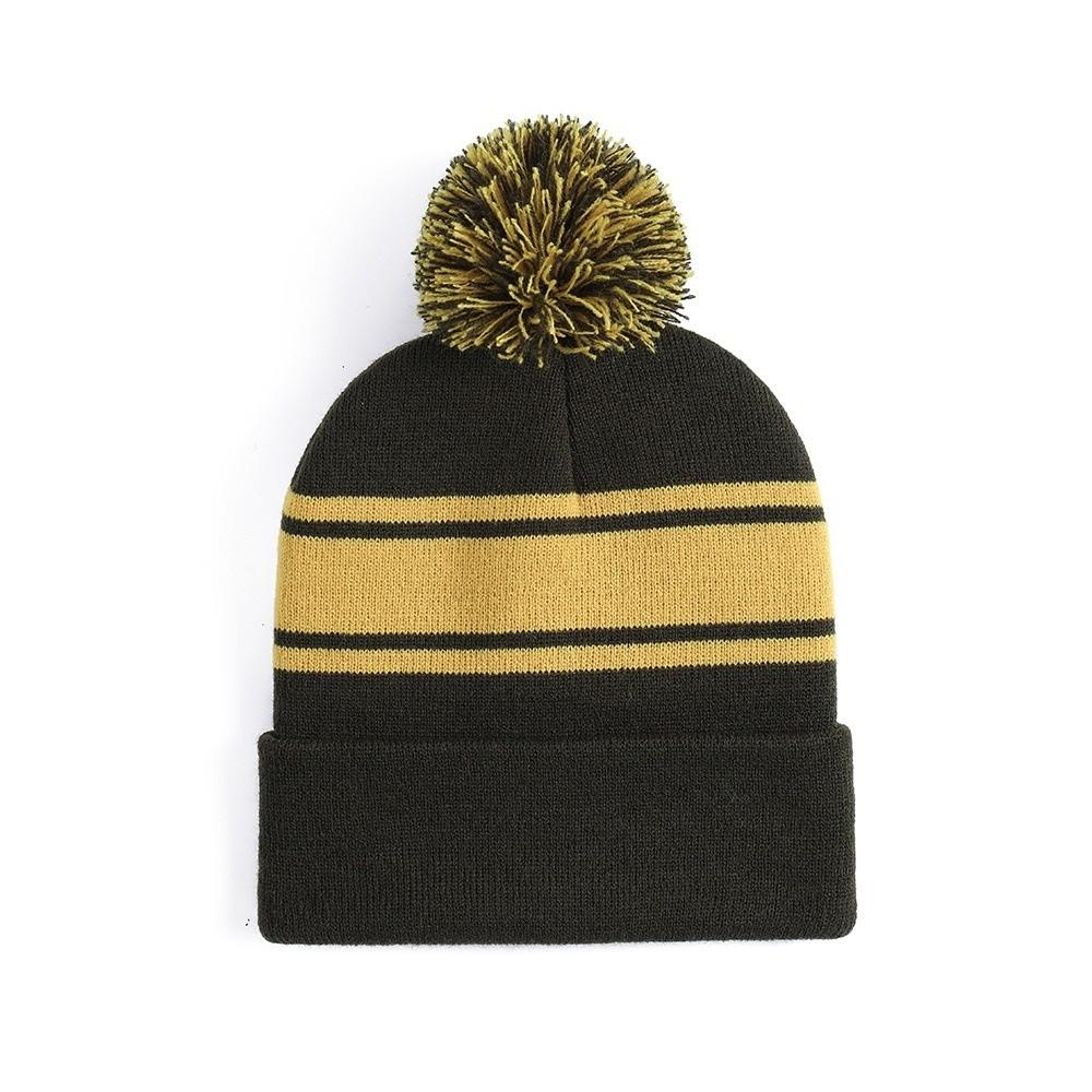Pom-Pom Winter Hat Thick Warm Knitted Hat Casual Beanie Cap