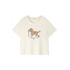 Shuangtian 2026 Spring Plus Size Women's Cartoon Print T-Shirt, Round Neck, Short Sleeve (W-270)