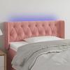 VidaXL LED Headboard Bedroom Furniture Single Bed Accessory Headboard Bed Frame Interior Pink 3123619