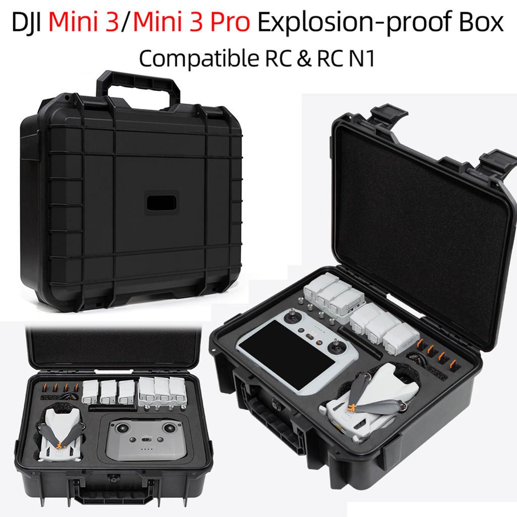 Storage Bags Hard Carrying Bags for Mini 3 Flight Hard Shells Protective Pouch with Detachable Inner Carry Pouch