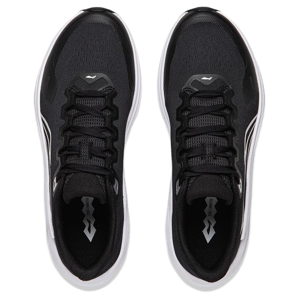 Li Ning Wind Wing 2 Comfortable Retro Shock Absorbing Wear Resistant Low Top Casual Running Shoes Women sneaker Black ARBW010-1