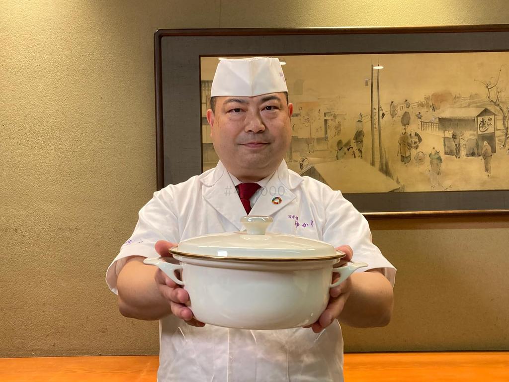 Fuji Enamel Casserole Dish, IH Compatible, 22cm, with Lid, Ivory, EX Series EX-22W IV