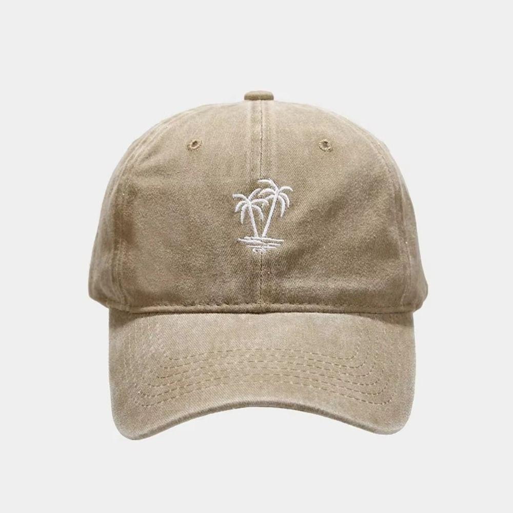 Thin Embroidery Baseball Hat Retro Washed Cotton Baseball Cap Apparel Accessories Shade Hat  Men