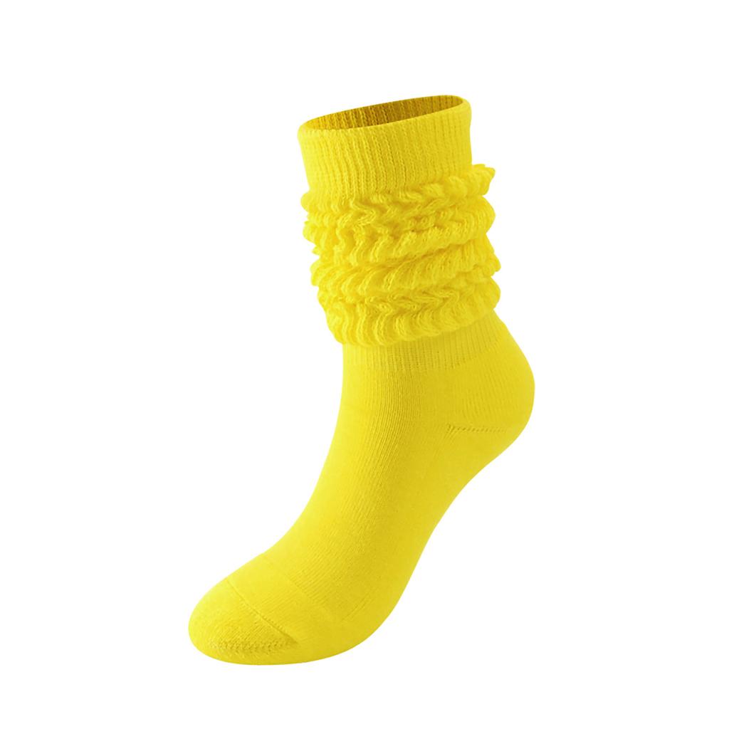 Girl' New Fashion Korean Style Solid Color Loose Slouchy Socks Solid Color Long Casual Stacked Socks JK Dess Up Accessories