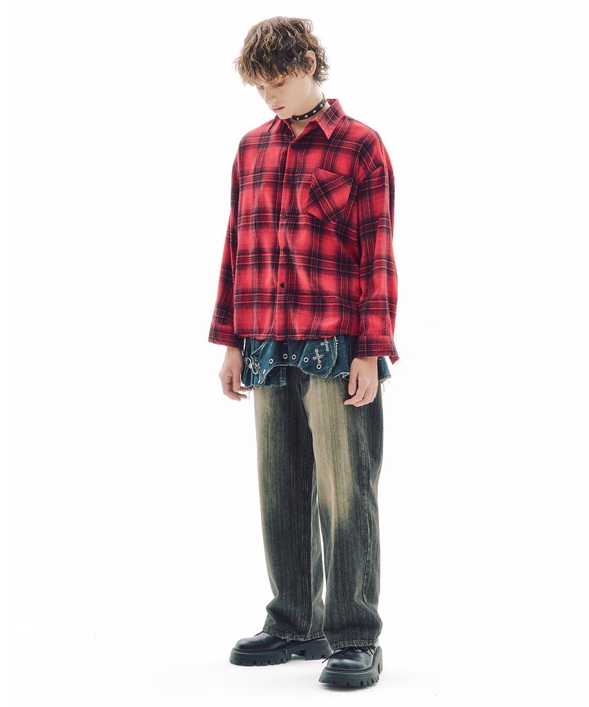 TRIPSHOP Shattered Check Shirt