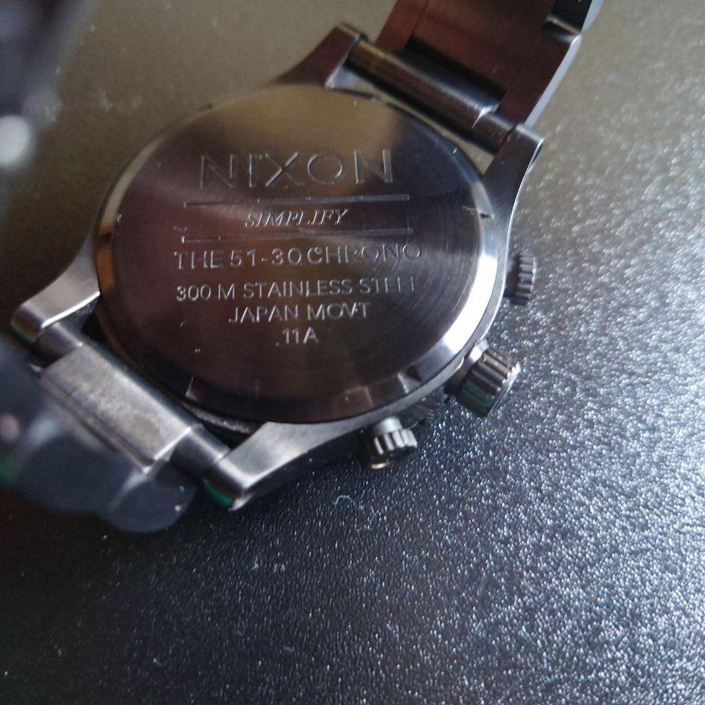 Used NIXON 51-30 CHRONO black watch
