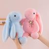 Adorable Long-Eared Rabbit Plush Toy with Bow - Children's Gift & Home Decoration