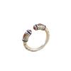 Heart Sutra Carving Ethnic Ancient Style Ring Flower Engraving Silver Color Open Rings  Women