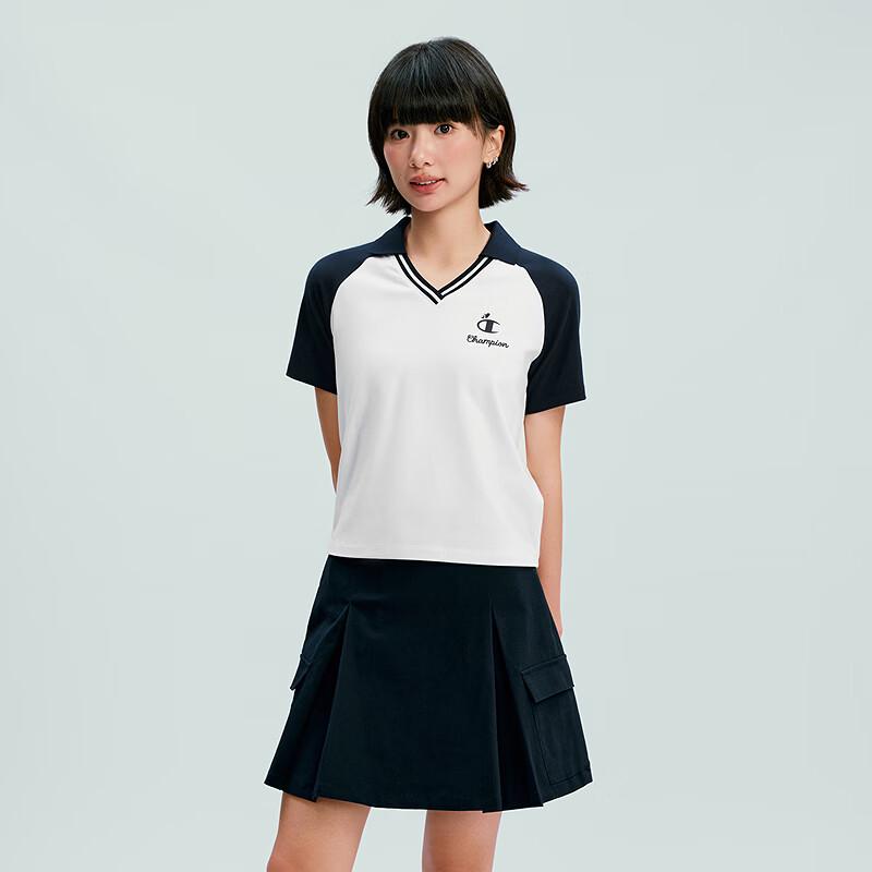Champion Women's Colorblock V-Neck Polo Shirt
