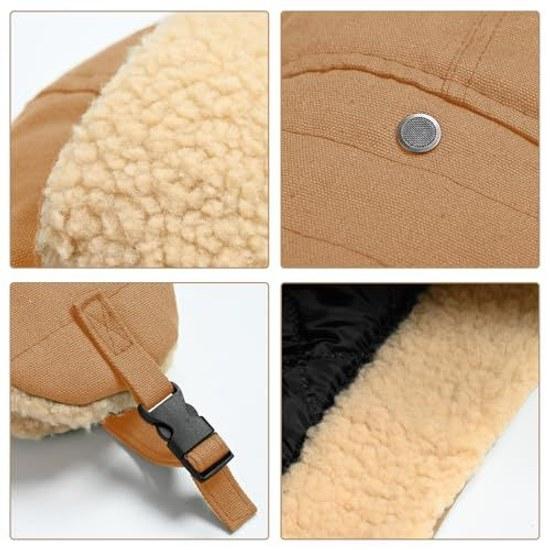 Formemory Halloween Cosplay Pig Pilot Costume Aviator Party Nose Hat Glasses Set Event Warm Anime Funny Winter Use Cold Protection
