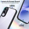 KEYSION Transparent Phone Case for VIVO V70 FE Soft Silicone+PC HD Clear Simple Shockproof Phone Back Cover for VIVO V70 FE 5G