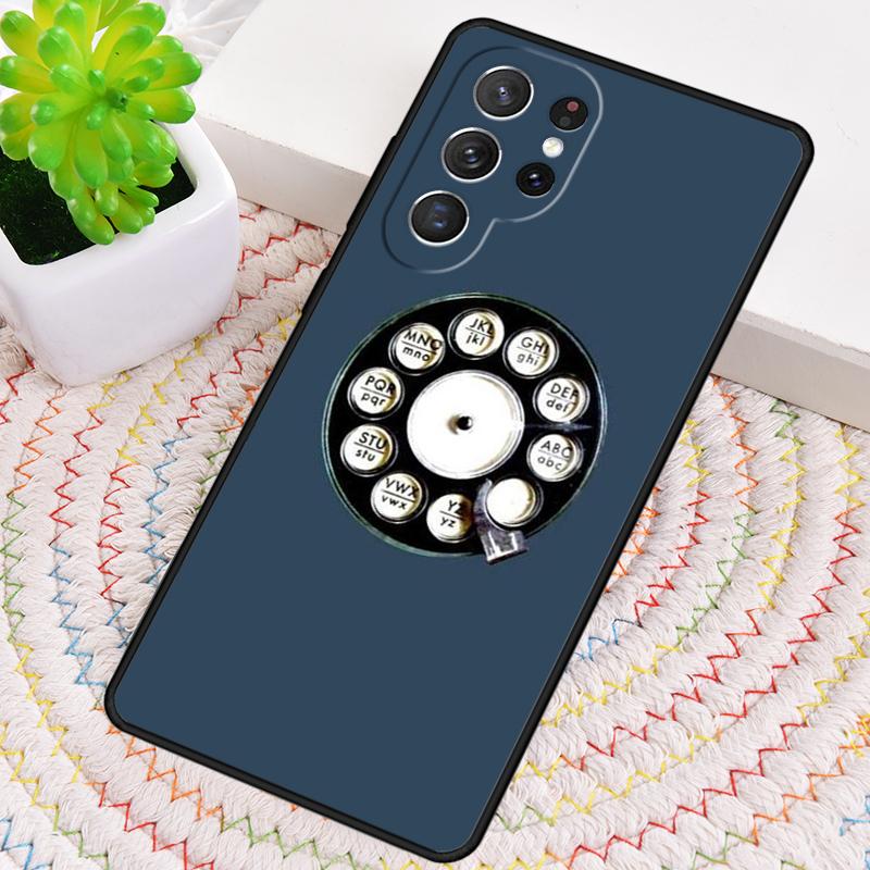 Retro Telephone Rotary Dial Phone Case For Samsung Galaxy Note 10 Pro S26 S25 S24 S23 S22 Ultra Plus S21 FE S20 Shockproof Cover