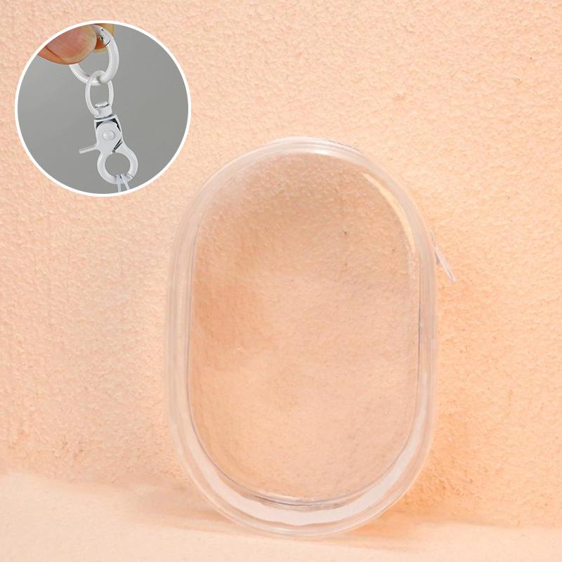 

Прозрачная уличная сумка для 18 см мультяшных плюшевых кукол, игрушек, прозрачный мини-чехол Kawaii для брелка, куклы, аниме, фигурки, чехол для хранения белый