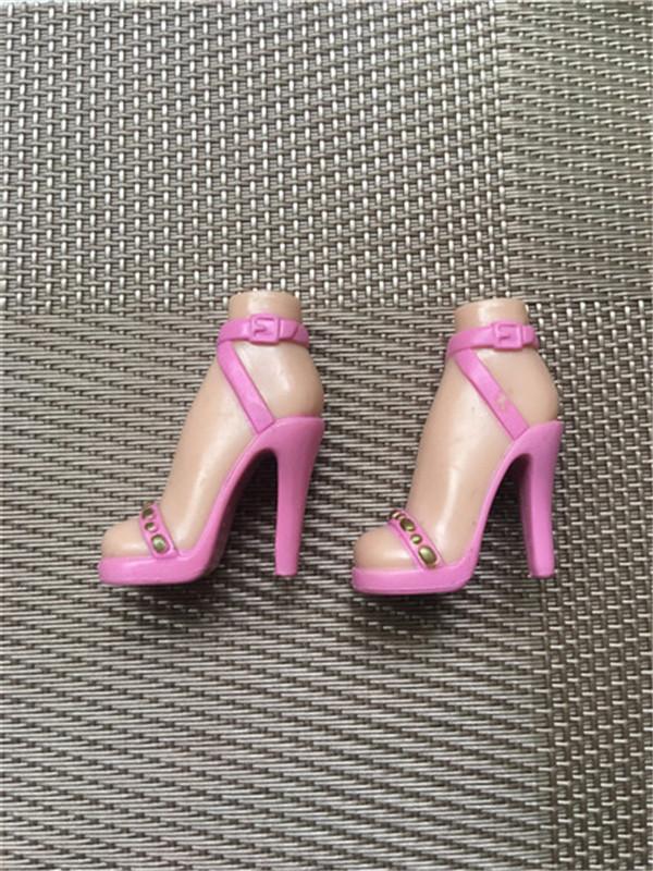 Original Doll Shoes High Heels Colorful Shoes Sexy Big Month Doll Heads