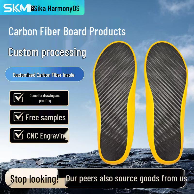 Plantillas para Zapatos de Fibra de Carbono Unisex: Diseño Grueso, Absorbente de Impactos y Elástico para Zapatillas Deportivas, de Fútbol y Baloncesto