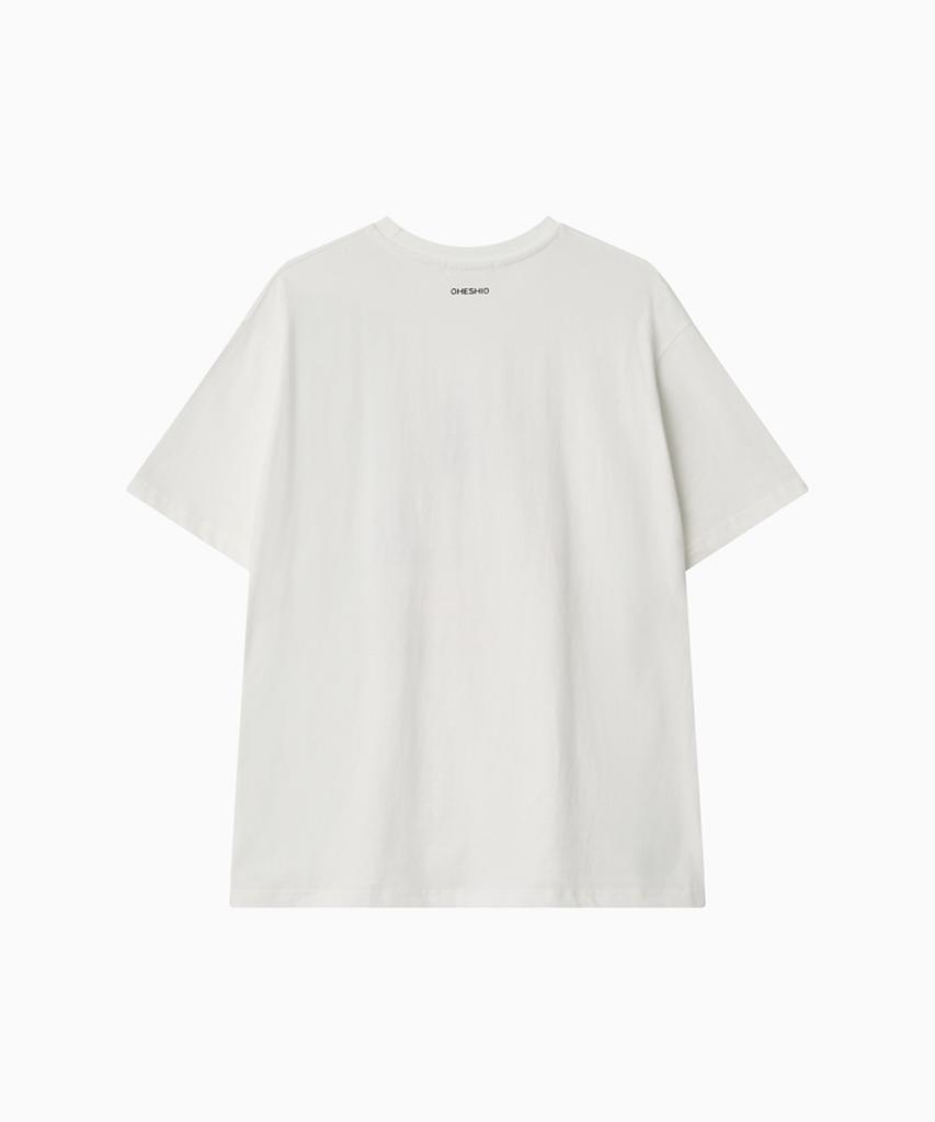 Ohesio Pony Boots Overfit T-Shirt, White