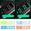Car Luminous Button Stickers Auto Door Window Lifter Car Decals Glowing Night Stickers Interior Decorations Cars Interior S M7M3