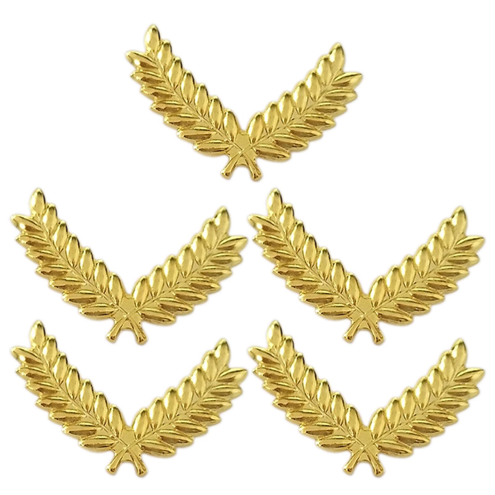 

Набор из 5 значков на фуражку стюардессы, эмблема на фуражку экипажа авиакомпании, аксессуары для униформы бортпроводников золотой