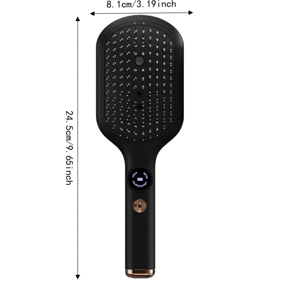 Anti-Frizz Large Tank Electric Spray Hair Brush Multi-Function 2-In-1 Misting Hair Brush  Household