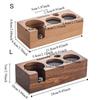 3 in 1 Wooden Coffee Tamper Station 51/53/58 MM Coffee Tamper Base Coffee Tamper Holder  Water Bar