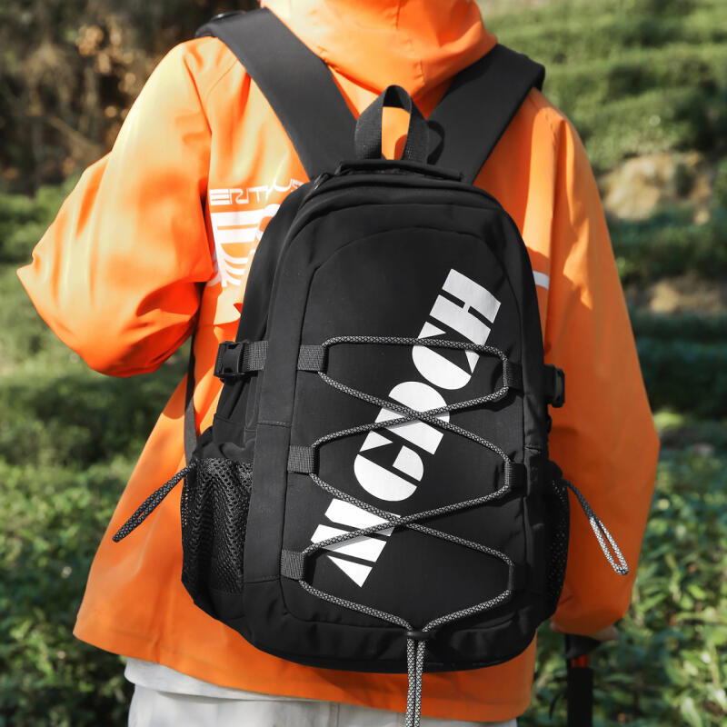Letter Stitching Backpack Lightweight Hiking Backpack