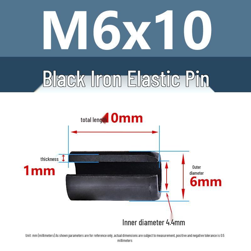 Iron Black Elastic Spring Positioning Pin - M1