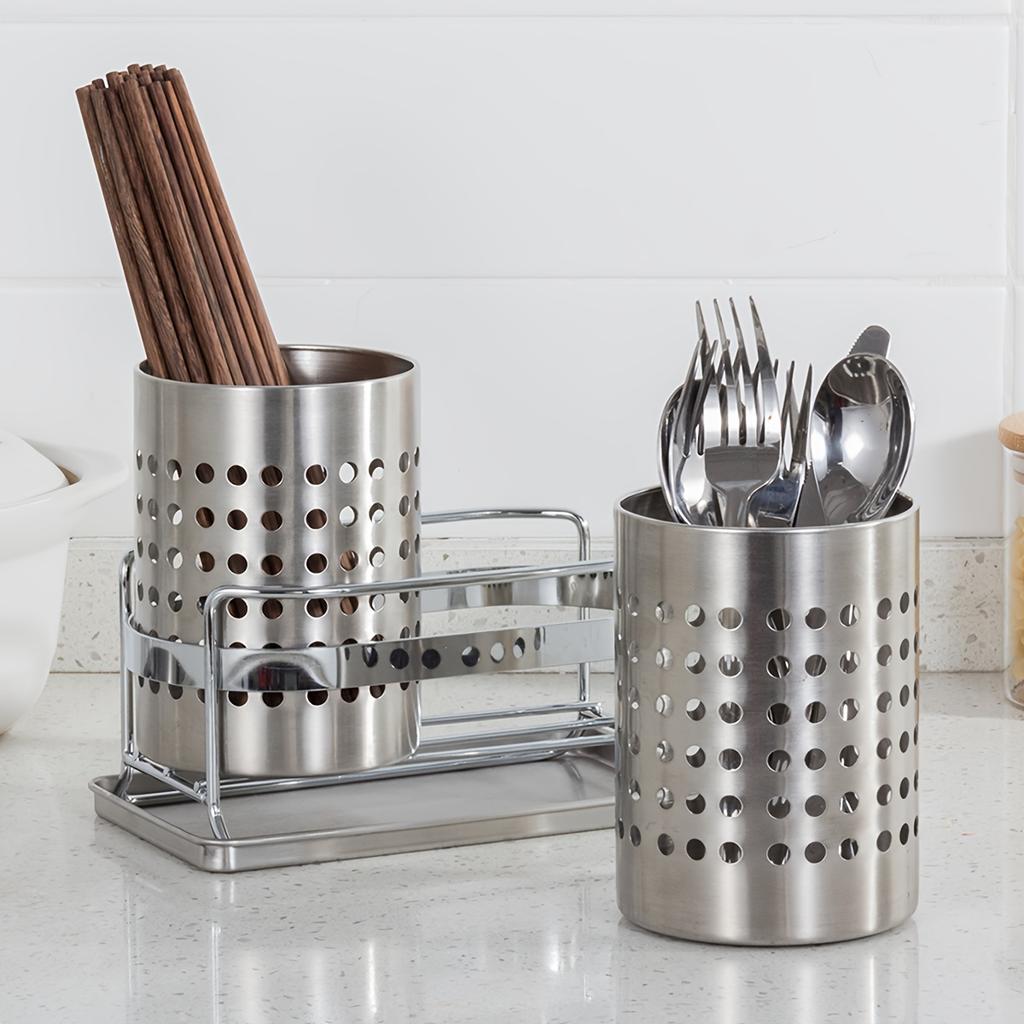 1Set Stainless Steel Chopstick Cartridge, Household Drain Rack, Chopstick Cage, New Kitchen Chopstick Rack, Chopstick Bucket.