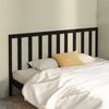 VidaXL Headboard Black 186x4x100 Cm Solid Pine Wood 817709