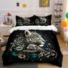 Leopard Family Art Decor Set Bedding Set with 1 Duvet Cover 2 Pillowcases Single Double King Queen Gift