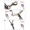 Adjustable Saxophone Shoulder Strap Sax Leather Strap for Alto/Tenor/Soprano Saxophones