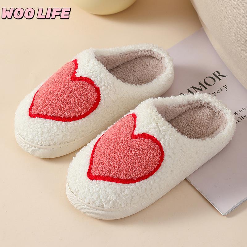 New Autumn and Winter Men's and Women's Cute Cartoon Cotton Slippers Home Indoor Non-slip Cotton Slippers