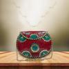 Bridal Women's Antique Brass Purse Ethnic Handmade Metal Clutch Bag