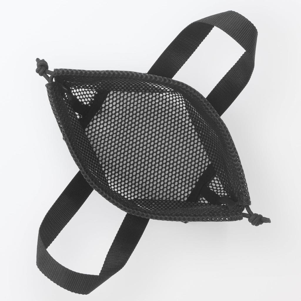 MUJI 3D Mesh Handled Drawstring Bag S 84920738 Black 23×8×23cm
