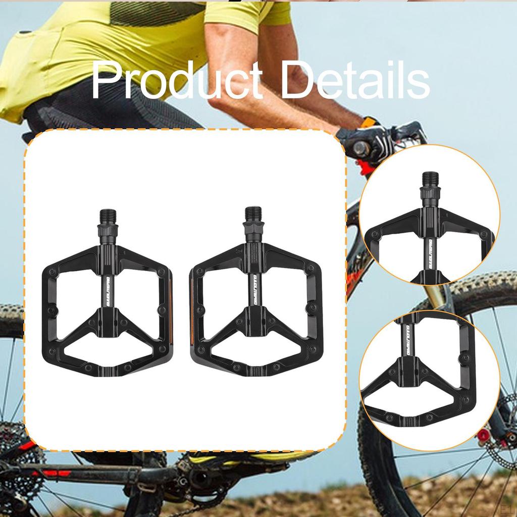 2Pcs Bicycle Flat Pedal Platform Pedals Bike for Folding