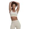 Adidas TF570 Sports Medium Seamless Merino Wool Running Orange Size M Women's Bra, Support, Bra, Alumina/Beam (HL8599),