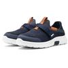 U Soft Cushion Knit Magic Band Men's Slip-On 2-Way Heel-Stepping Slip-On, High-Flexibility, Low-Rebound Sole, (5220 Navy, L)