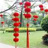 6/25/30Pcs Flocking Cloth Flocking Festive Lantern Handmade Bonsai Hanging Pendant  Festive Supplies