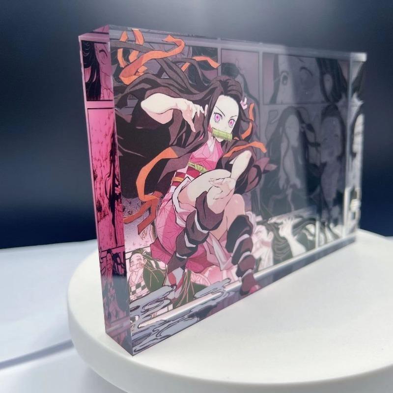 Neuer Demon Slayer Kreativer Hochwertiger Bar Chi Tokitou Muichirou Acryl-Ziegel Computer Desktop Ornamente Anime Peripherie Geschenke