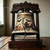 Housewarming Gift Ideas Vintage Halloween Wooden Bell Decor, Rustic Farmhouse Shelf Sitter with Artistic Photo Props Metal Wood Stand, Tabletop