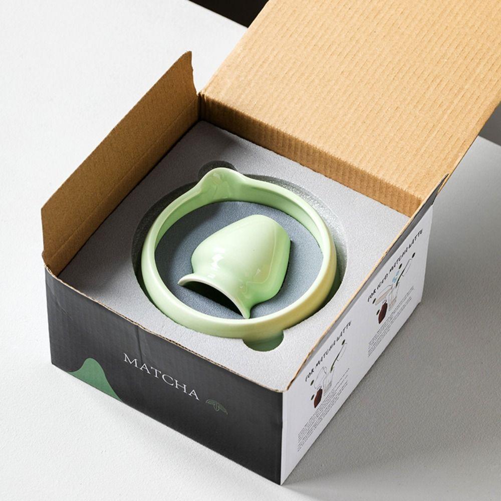 Tigela de Cerâmica para Matcha Lisa Ferramenta para Cerimônia do Chá Alta Qualidade Copo para Preparar Chá Verde Louça de Chá