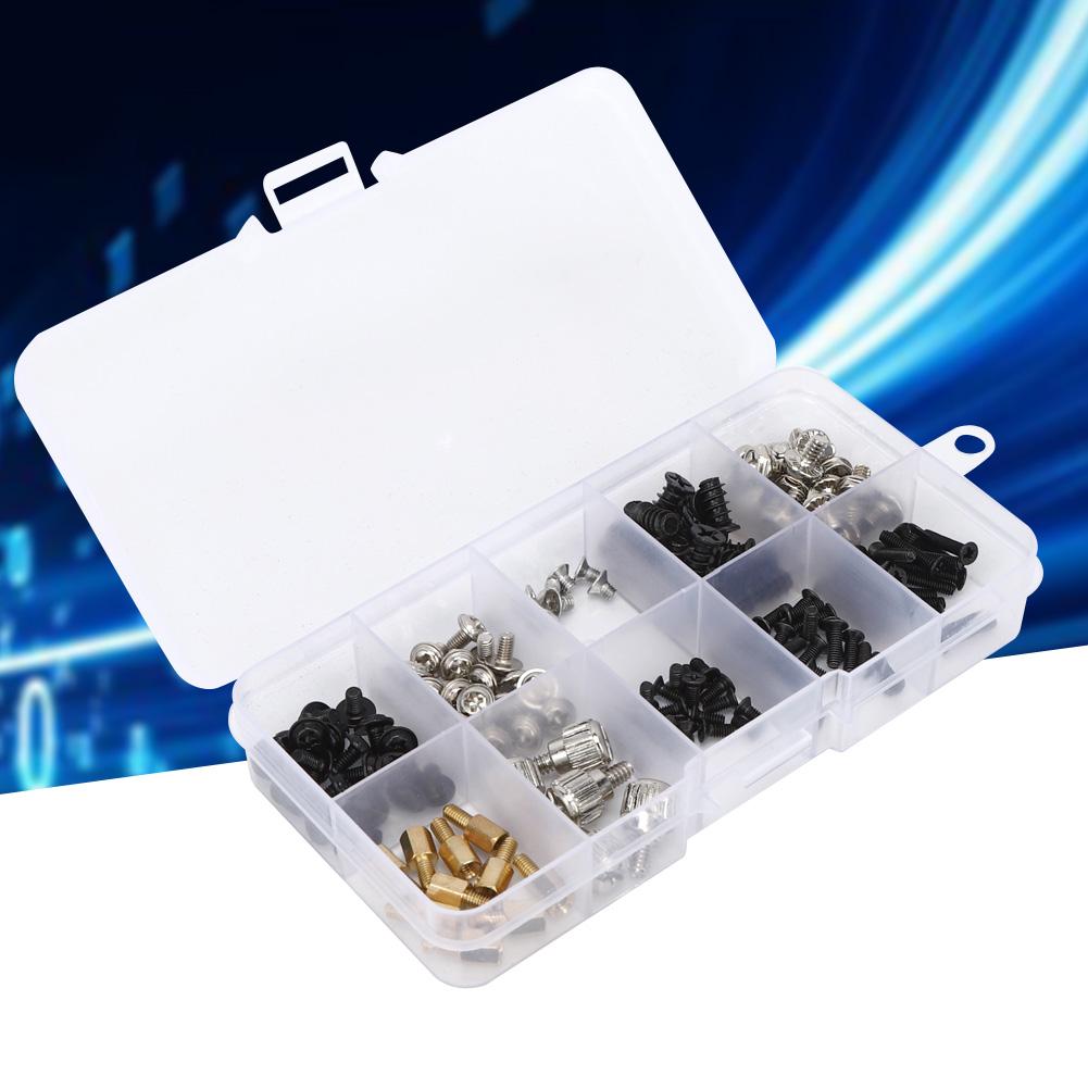 165pcs Desktop Computer Screws & Blots & Standoffs Set Assortment Kit KB5M2.5 M3M3.5