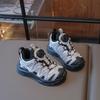 Children's Fashionable Outdoor Casual Rotating Buckle Hiking Shoes, New Autumn and Winter Cotton-Lined Running Shoes for Boys and Girls