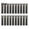 Metal Zipper Set 20Pcs Teeth Non Separating Zipper, Heavy Duty Closed-End DIY Sewing Replacement, Short Tape for Purses Handbags Pockets Wear