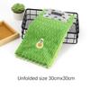 4-Pack Cartoon Avocado Pattern Thickened Polyester Rag Kitchen Dish Cloth Cleaning Cloth Embroidered Towel Absorbent Square Towe