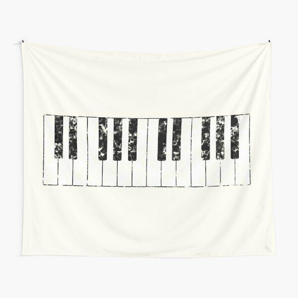 Piano Keys Tapestry Creative Musical Notes Tapesrties Decor Living Room Bedroom Wall Hangings Art Black and White Tapestry