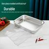 304 Stainless Steel Deep Square Steaming & Draining Pan with Mesh Insert
