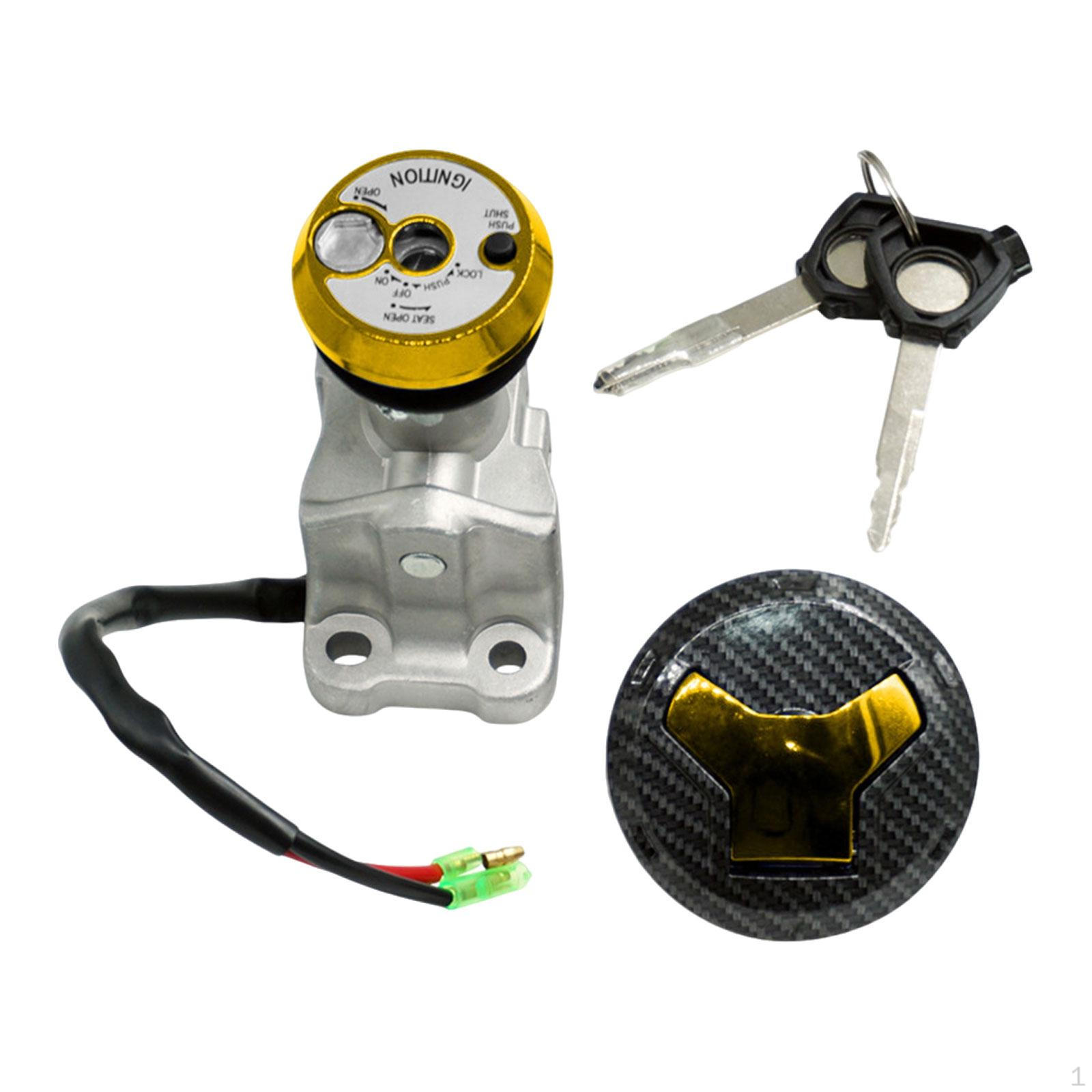 

Ignition Switch Lock Battery Cylinder with Replaces for Tricycle золотистий